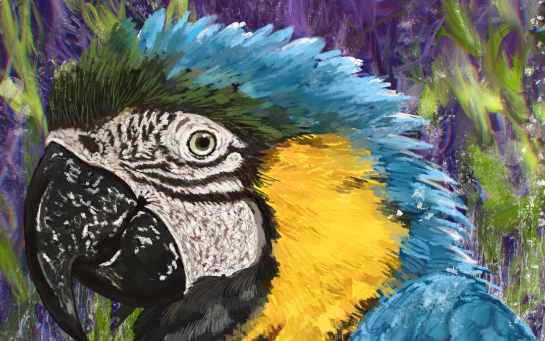 In Riotous Profusion New Life 45x45cm Digital painting