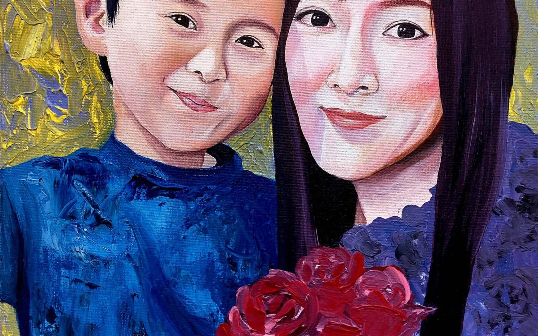 Sacrificial Love 30x40cm Acrylic on canvas