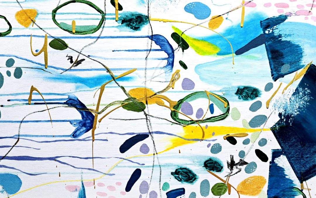 Searching 60.9×50.8cm Acrylic and charcoal on canvas