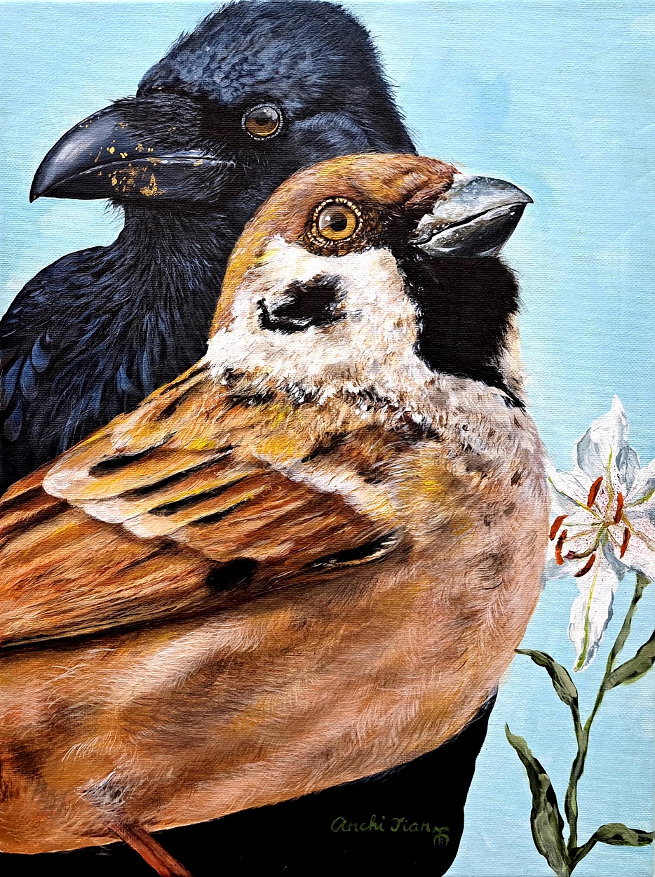 Do Not Worry, Do Not Fear (Biblical) 30x40cm Acrylic on canvas