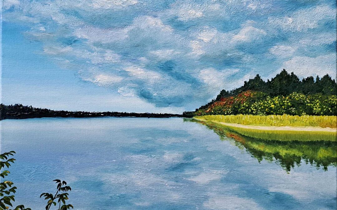 Ross Brown Park 51×40.5cm  Acrylic on canvas.