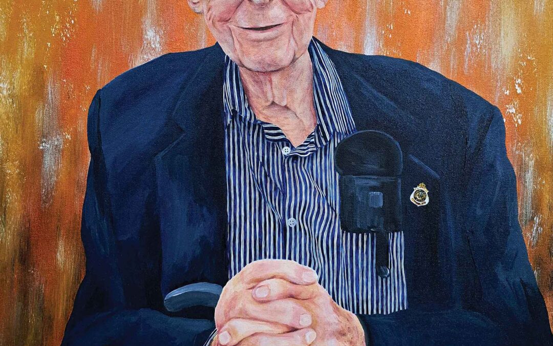 The Humble Prayer of A Hundred-Year-Old Grandpa 60.9×76.2cm  Acrylic on canvas