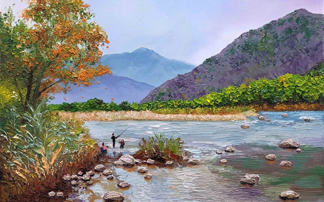 Three of Us 45.5x33cm Oil on canvas